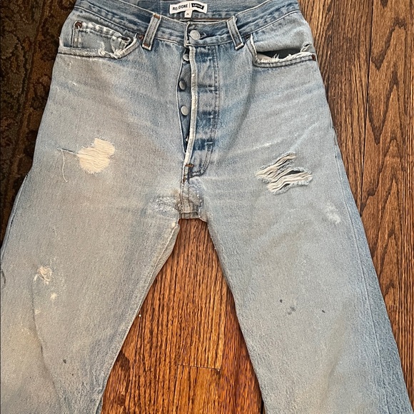 Re/Done Denim - RE/DONE Levi’s Vintage Reconstructed 
501- White Label Red Tab